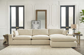 Warmstead Furniture - Ashley Furniture - Elyza Sectional - RAF 10-Piece Sectional / Linen - 10006S8